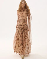 Dried Rose Scarf Dress