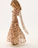 Dried Rose Scarf Dress - 5