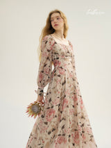 Floral Grace Long Dress