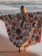 Flora Beach Blanket Towel