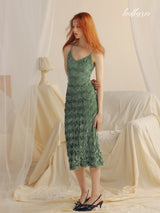 Forest Glow Midi Dress