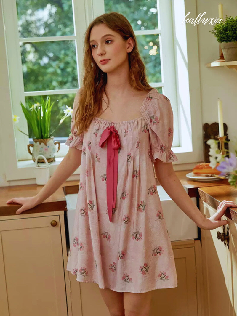 Soft Rose Lounge Dress