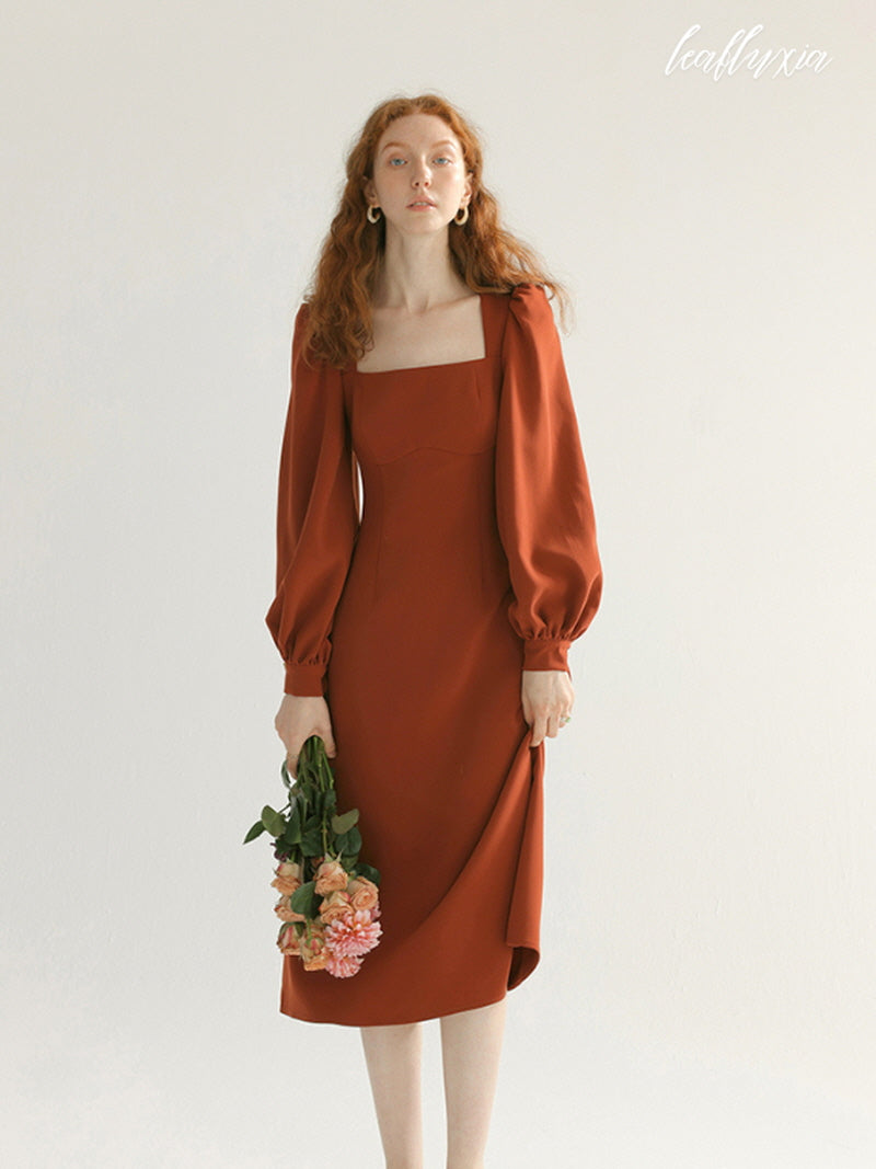 Terracotta Elegance Dress