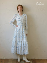 Serene Blue Meadow Dress