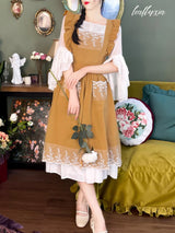 Elegant Lace Cotton Apron