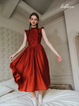 Timeless Ruby Crimson Dress