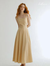 Golden Sand A-Line Dress