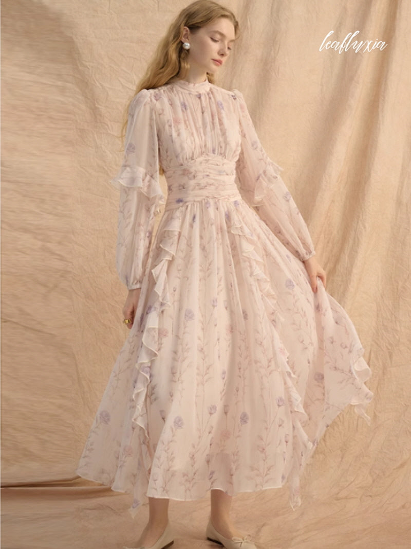 Graceful Petal Long Dress