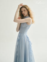 Moonlit Blue Garden Dress