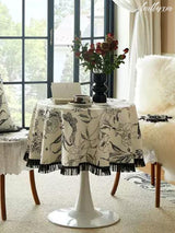 Monochrome Elegance Tablecloth