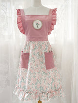 Romantic Floral Lace Apron