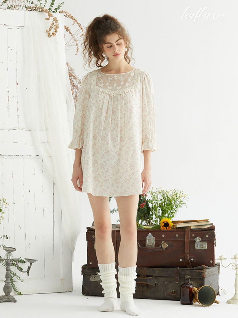 Ivory Blossom Night Pajama