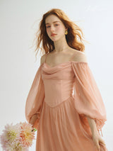 Soft Coral Grace Dress