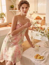 Sunset Petal Lounge Dress