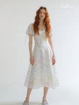 Ivory Petal Garden Dress