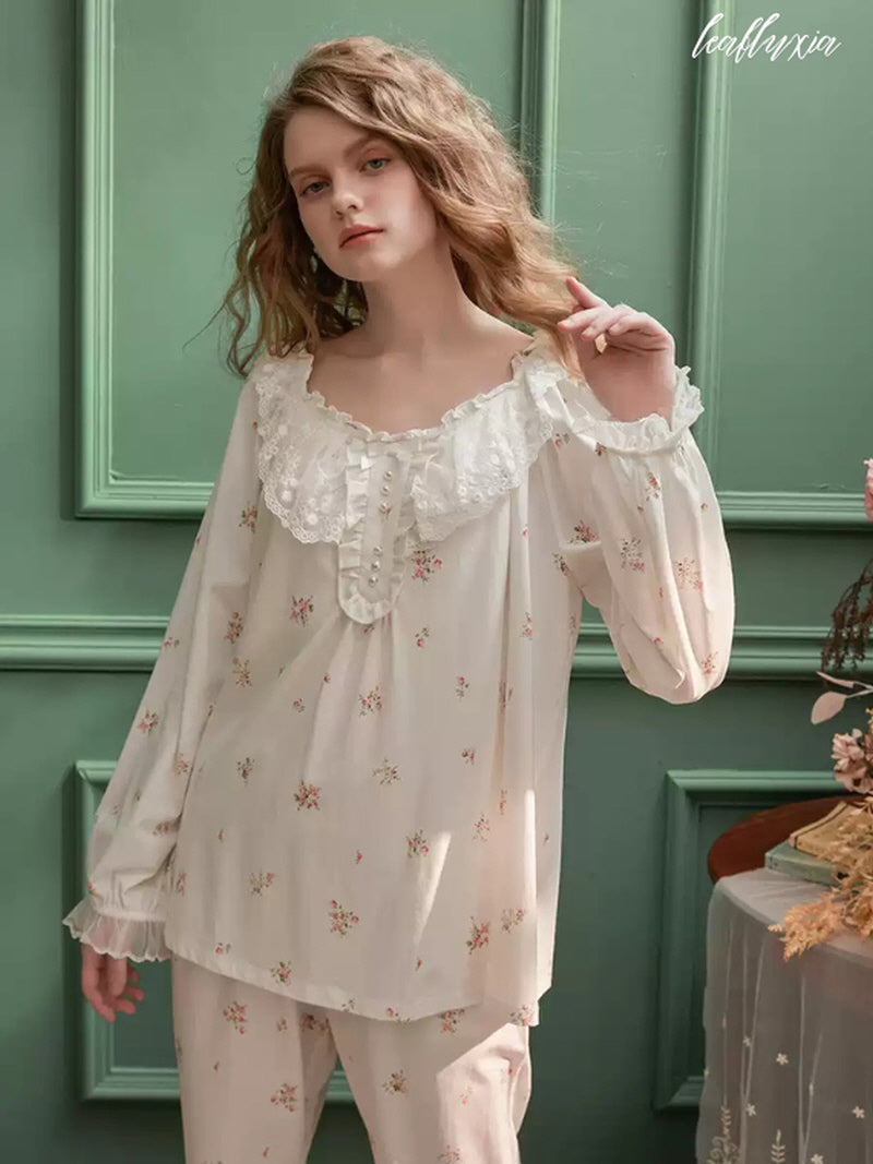 Lovely Frill Pajama Set