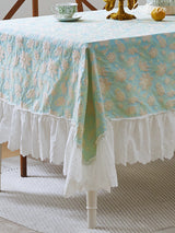 Floral Mint Whisper Tablecloth