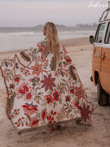 Flora Beach Blanket Towel