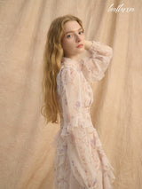 Graceful Petal Long Dress