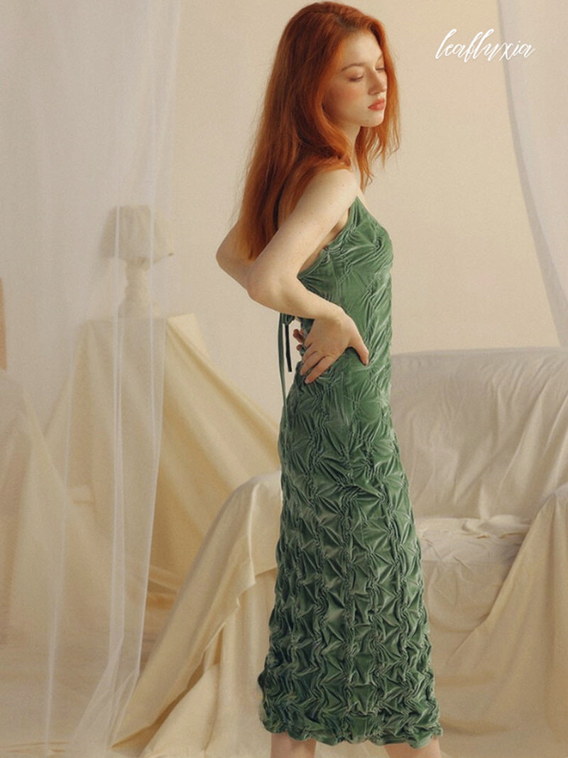 Forest Glow Midi Dress