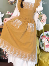 Elegant Lace Cotton Apron