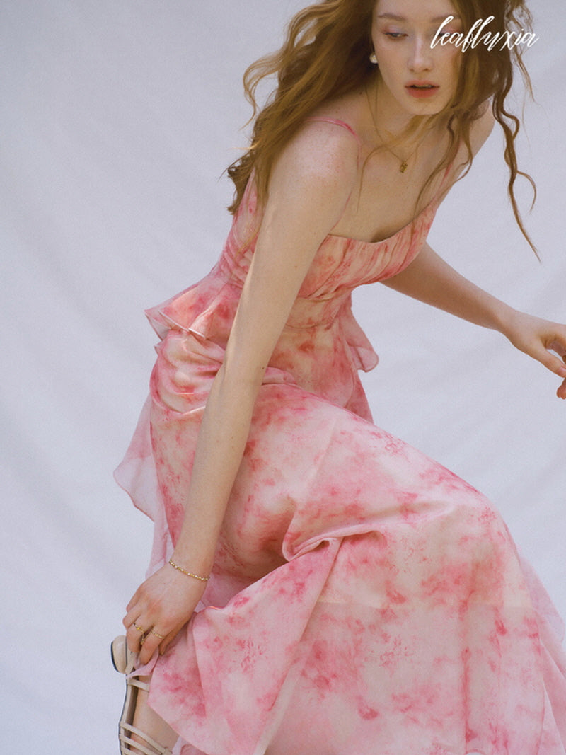 Rosy Ruffle Bloom Dress