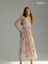 Rose Haze Chiffon Dress