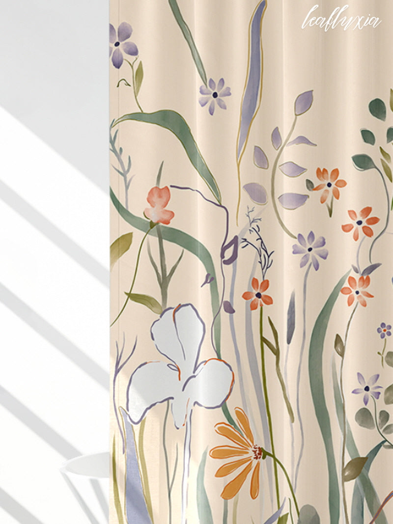 Bright Morning Blossom Shower Curtain