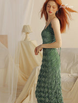 Forest Glow Midi Dress