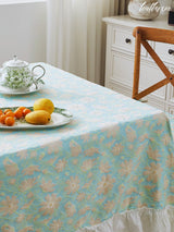 Floral Mint Whisper Tablecloth