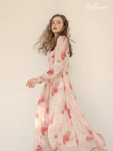 Blushing Rose Chiffon Dress