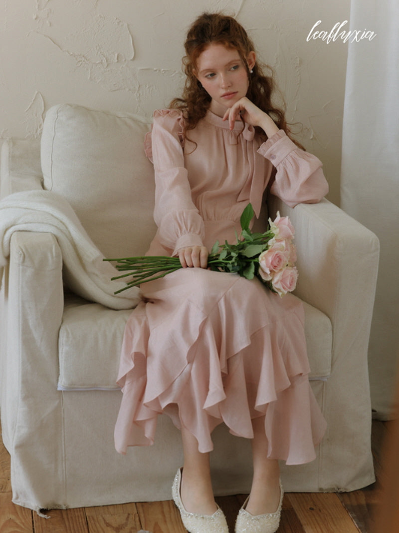 Rose Petal Layered Dress