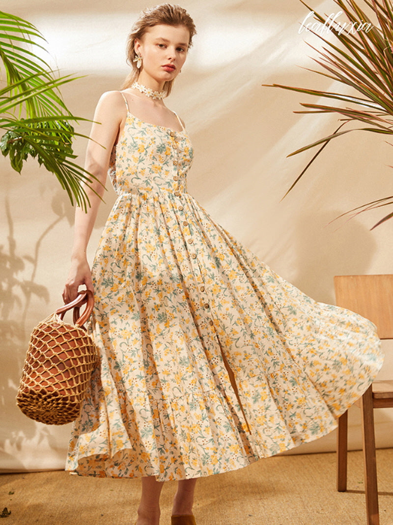 Yellow Sunlit Meadow Dress