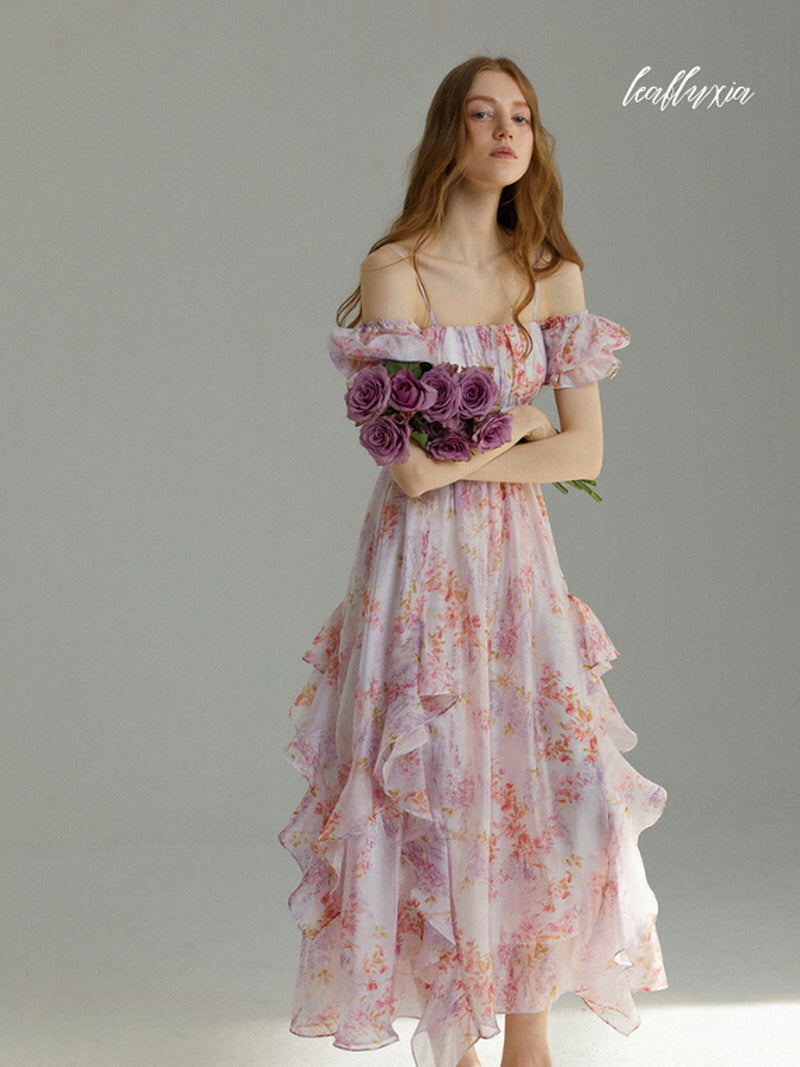 Soft Spring Floral Maxi Dress