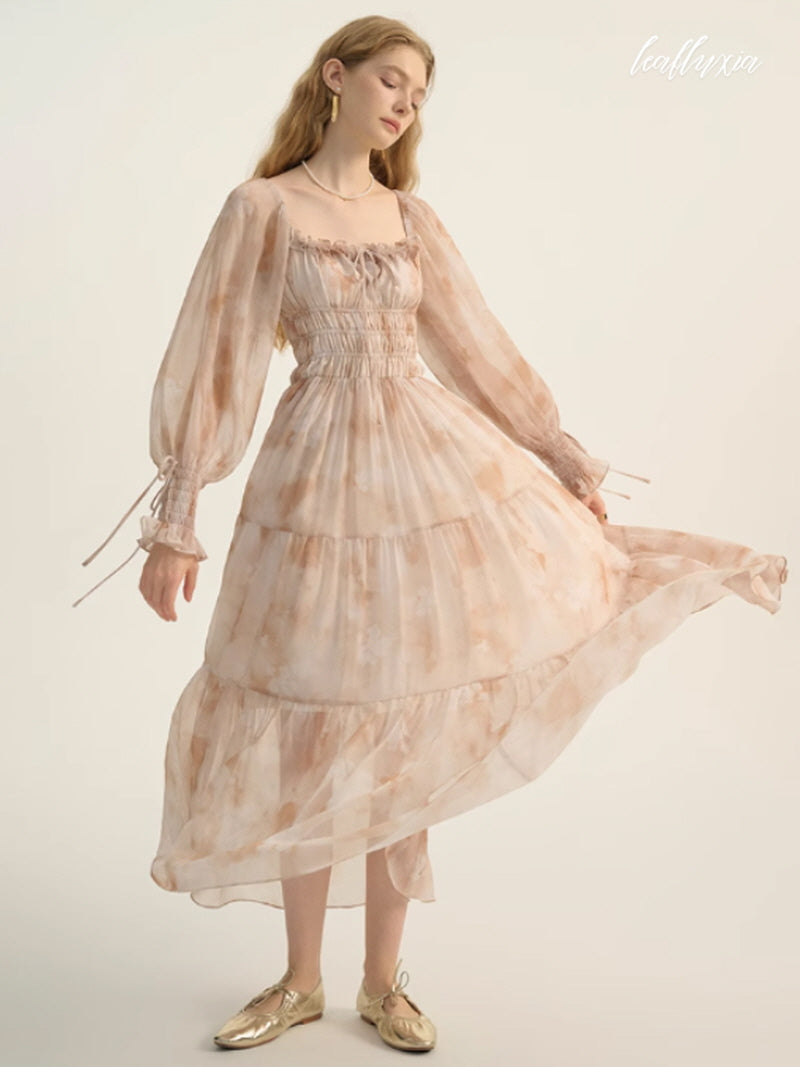 Whispering Breeze Chiffon Dress