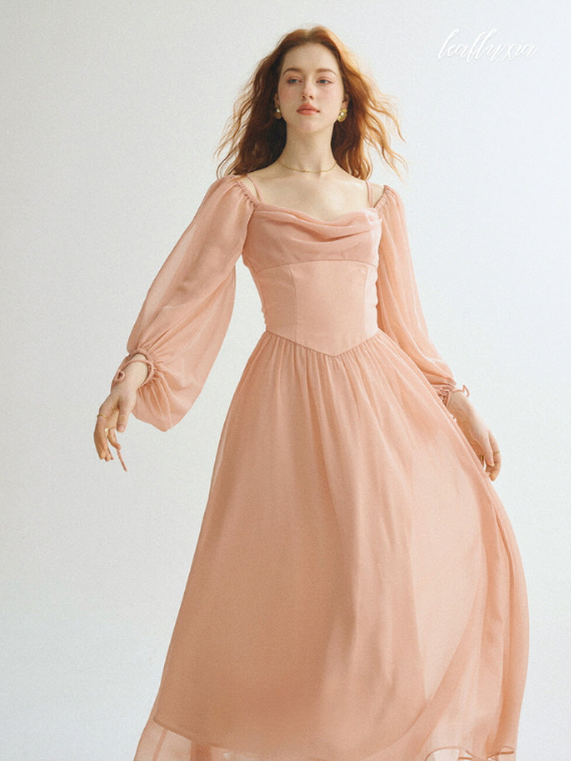 Soft Coral Grace Dress