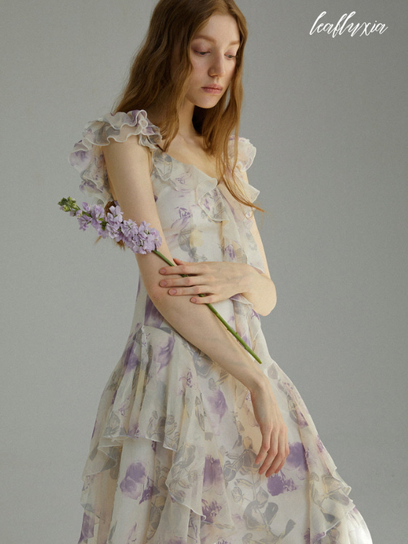 Lilac Meadow Blooms Dress