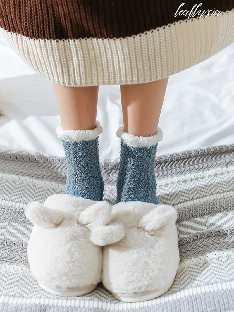 Pastel Cozy Fuzzy Sock