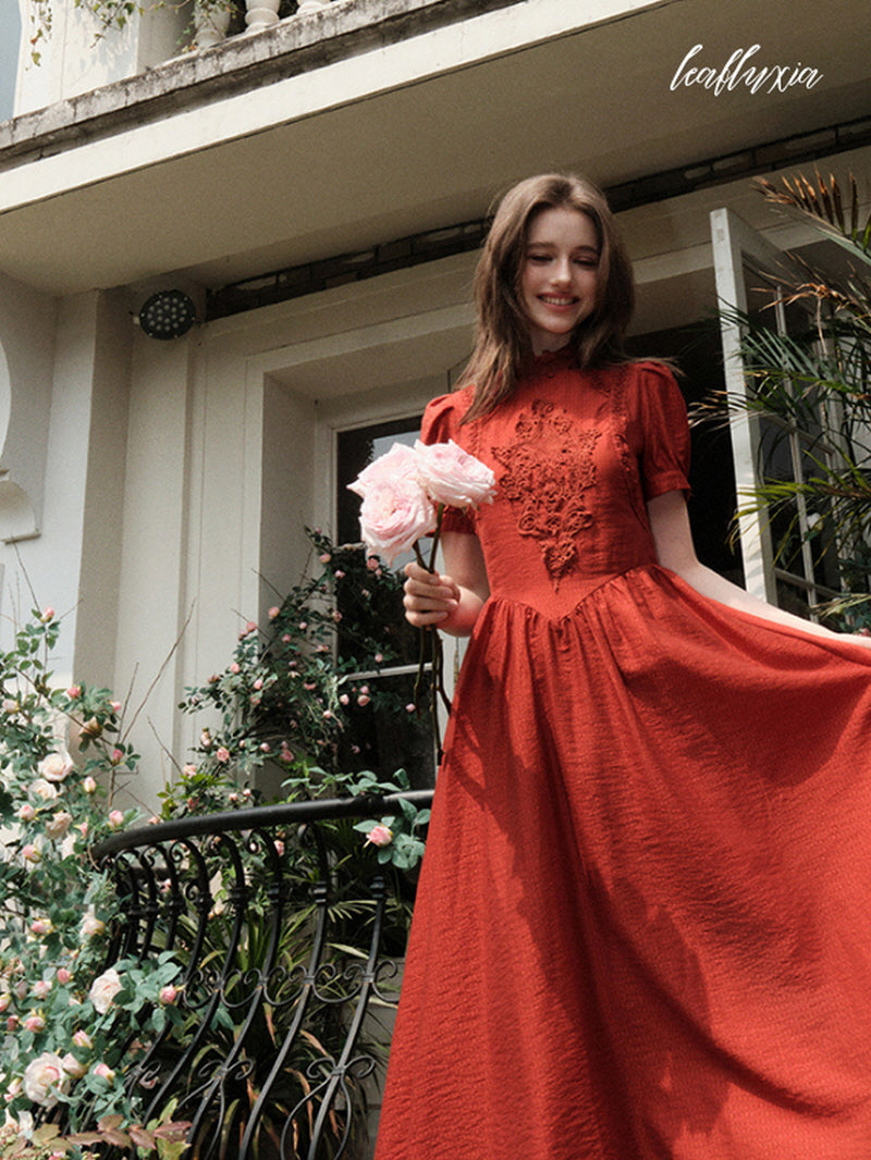 Timeless Scarlet Flair Dress