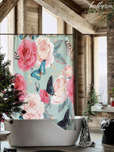 Butterfly Rose Shower Curtain