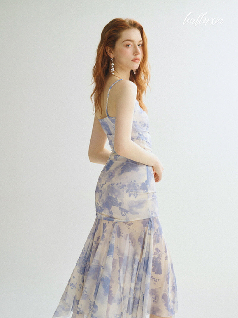 Blue Blossom Mermaid Dress