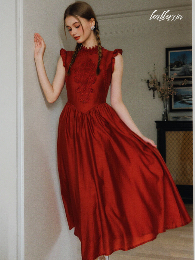 Timeless Ruby Crimson Dress