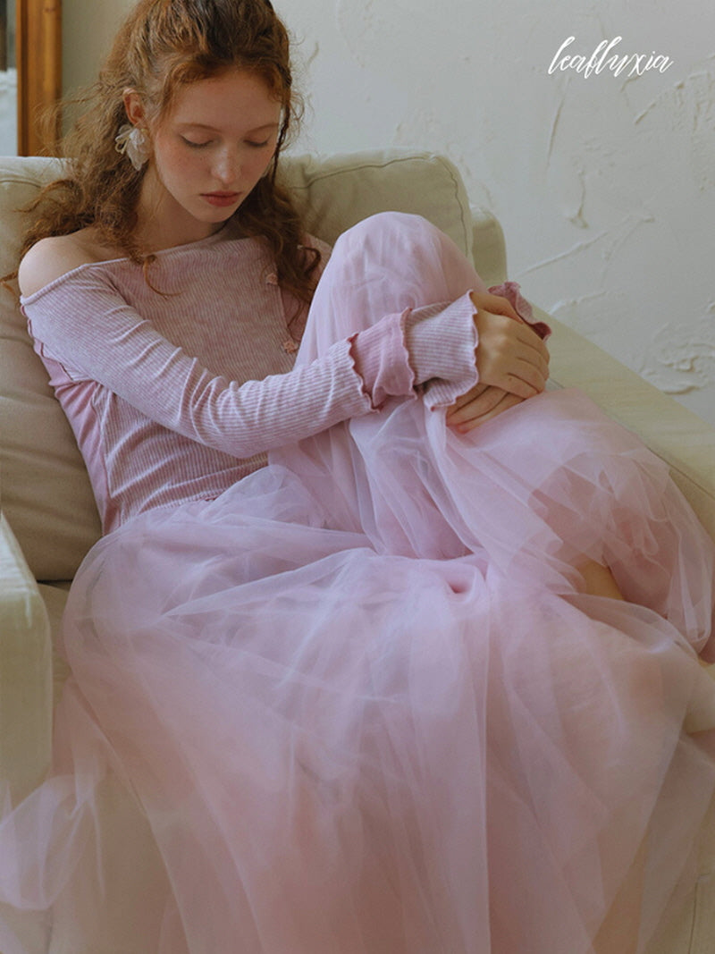 Blush Twilight Tulle Dress