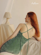 Forest Glow Midi Dress