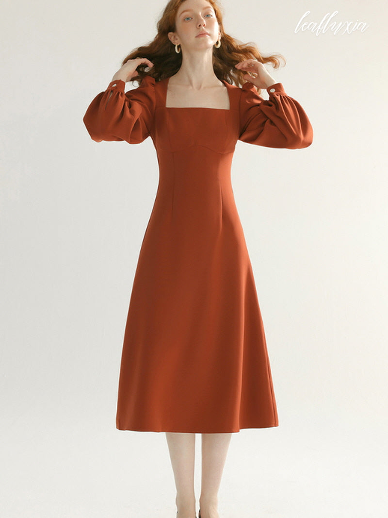 Terracotta Elegance Dress