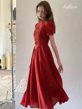 Timeless Scarlet Flair Dress