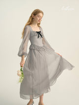 Romantic Frill Chiffon Dress