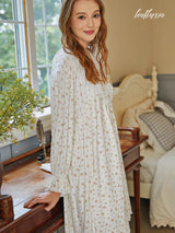 Ivory Blossom Pajama Set