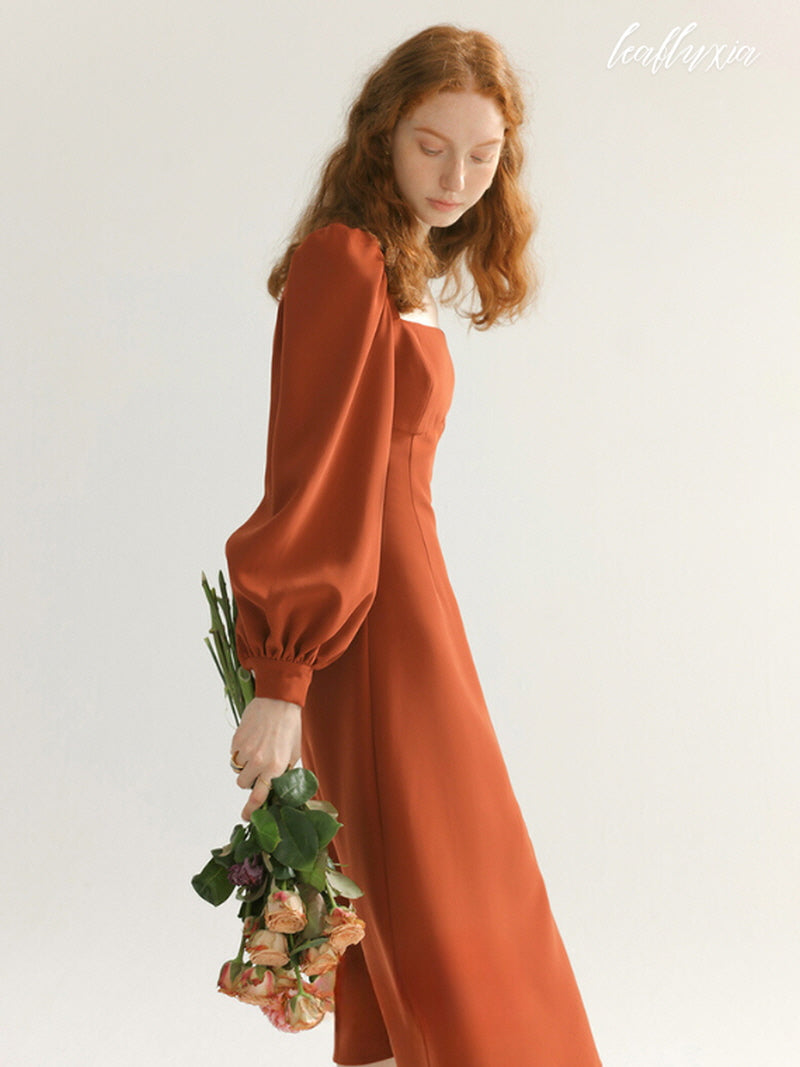 Terracotta Elegance Dress