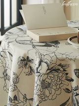 Monochrome Elegance Tablecloth